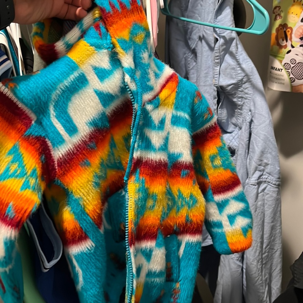 Childrens 2t tribal fleece jacket